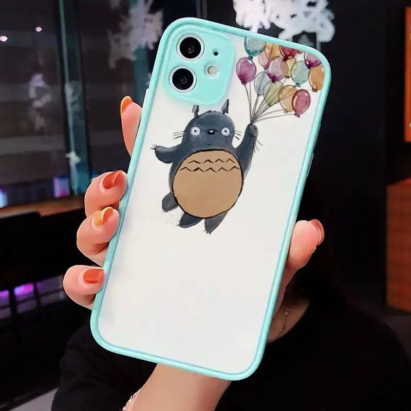 

Totoro Hayao Miyazaki Japan Phone Cases matte transparent For iphone 7 8 11 12 plus mini x xs xr pro max cover