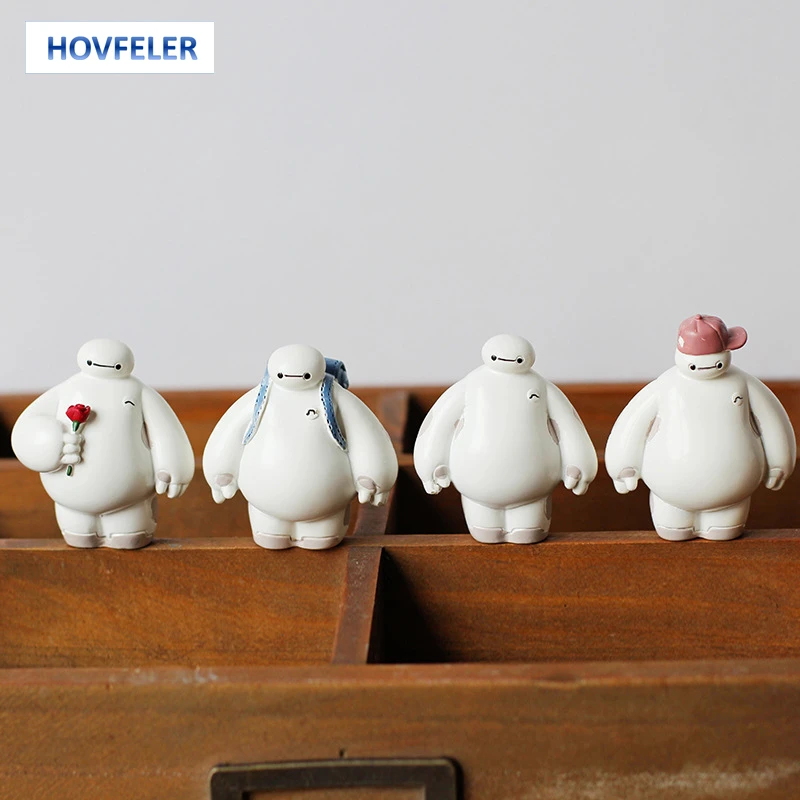 

Cartoon Accessories Plastic Baymax Robot Crafts Figure Ornaments Home Decorations Big Hero Doll Toys Gifts
