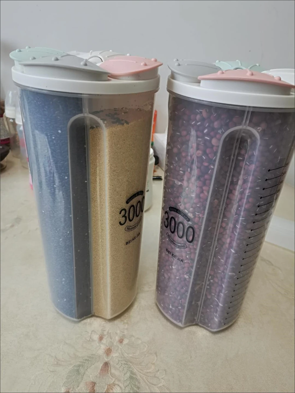 

Grain Storage Box Food Storage Containers Tank Moisture-Proof Sealed Cans Transparent Organizers Kitchen Storage Supplies