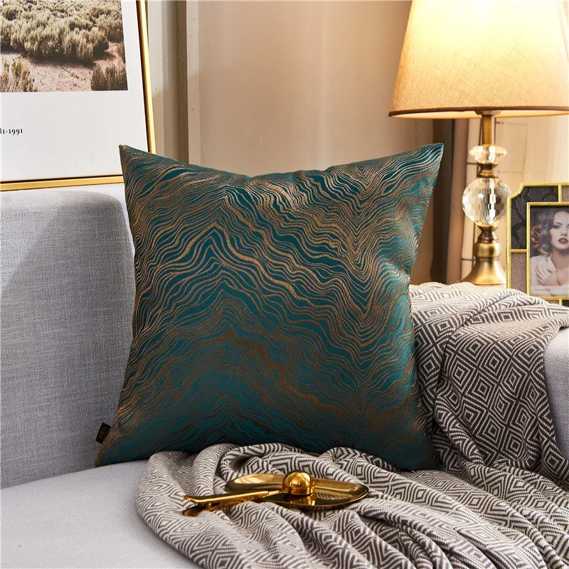 

Nordic Luxury Decorative Home Cushion Cover For Sofa Pillowcase Case Seat Car Pillowcase Royal Silk Pillow Covers 45x45CM