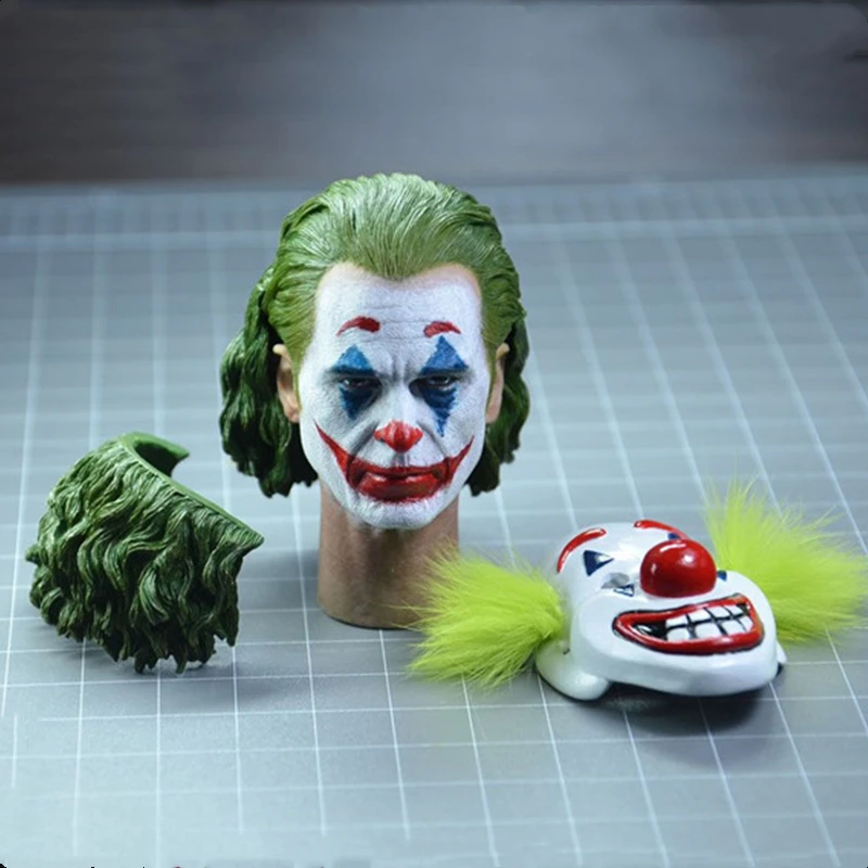 Масштаб 1/6 голова клоуна Джокера лепка с маской для 12 дюймов экшн-фигурки сцена