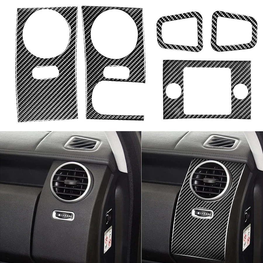 

Wooeight Real Carbon Fiber Carbon Fiber Car Inner Trim Cover Interior Sticker Decorative Accessories For Land Rover Discovery 4