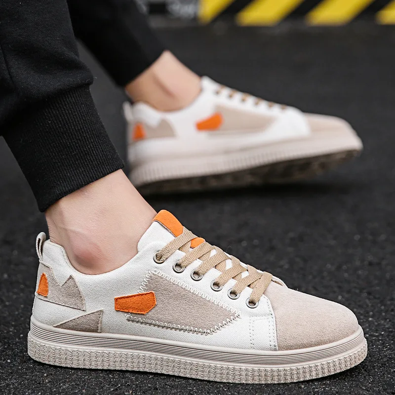 Мужские теннисные туфли большие размеры модные кроссовки с пэчворком дышащая