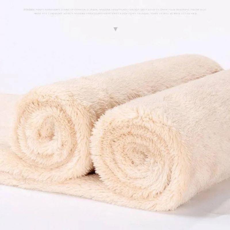 

Winter Warm Pants for Women Thicken Fleece Solid Color Trousers Women High Waist Loose Casual Sports Pants Black Pink DS501012