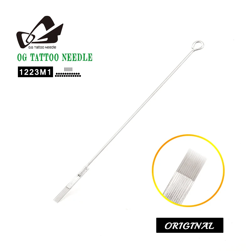 OG иглы для тату стерилизованный Перманентный макияж из нержавеющей стали боди
