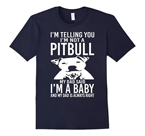 A Pitbull мой папа сказал что я забавная футболка для детей популярный стиль мужские