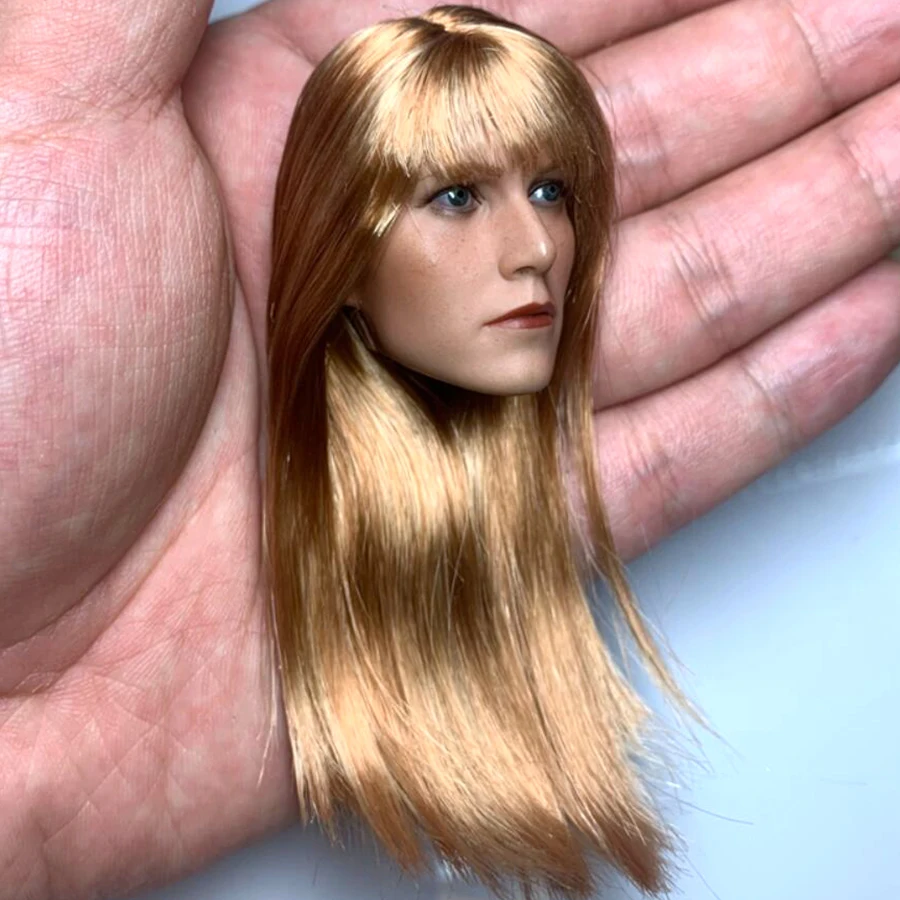 В наличии 1/6 весы Gwyneth Paltrow Pepper Potts голова лепить для 12 дюймов женской фигуры