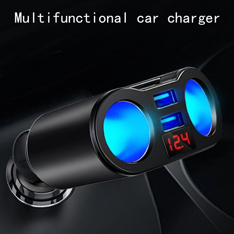 

Dual USB Charger 2-Way Car Cigarette Lighter Socket Splitter Adapter DC 5V 3.1A