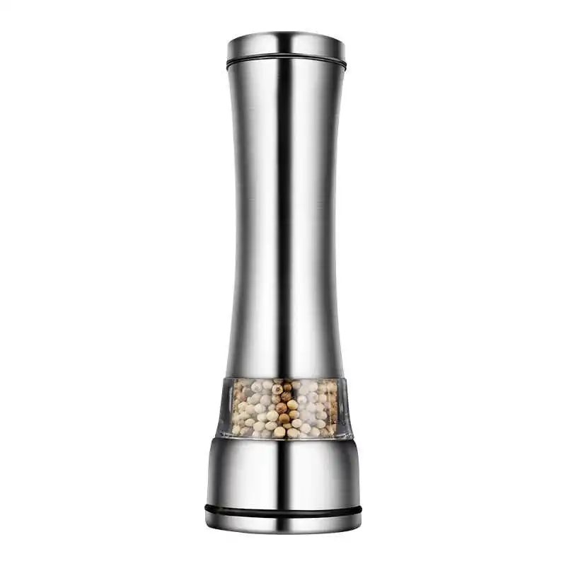 

Pepper Grinder Salt Shaker Best Spice Mill with Brushed Stainless Steel Ceramic Blades Adjustable Coarseness Home Kitchen Tools