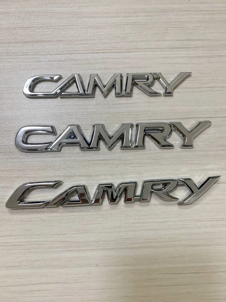 Хромированный Серебряный 3D ABS CAMRY задние бампер багажник английская буква