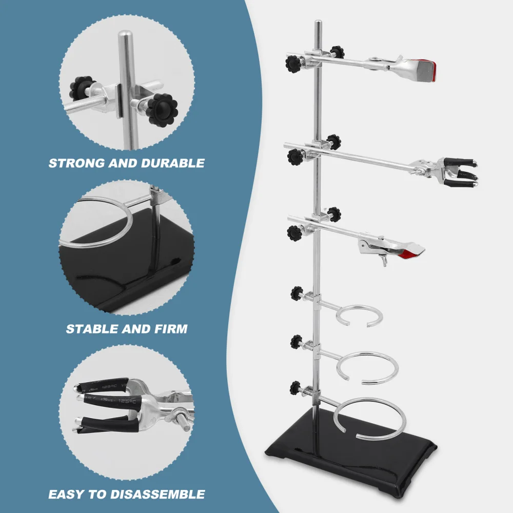 

Chemical Laboratory Retort Stand Mini Metal Rack Laboratory Grade Metalware