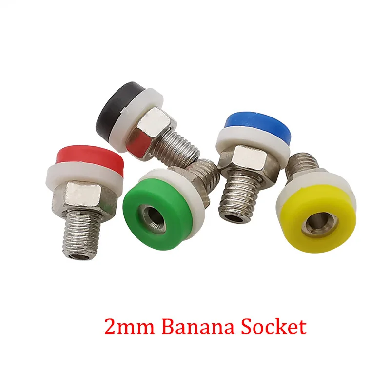 2/5/10 шт. 5 цветов мини 2 мм штепсельная вилка типа банан печатная плата монтажная