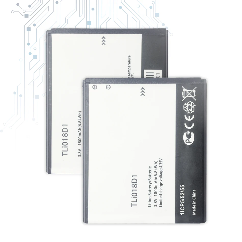 Сменный аккумулятор TLi018D1 1800 мАч для Alcatel one touch Pop D5 Dual 5038x OT5038X 3 5015D OT 5016 5051A с Трек