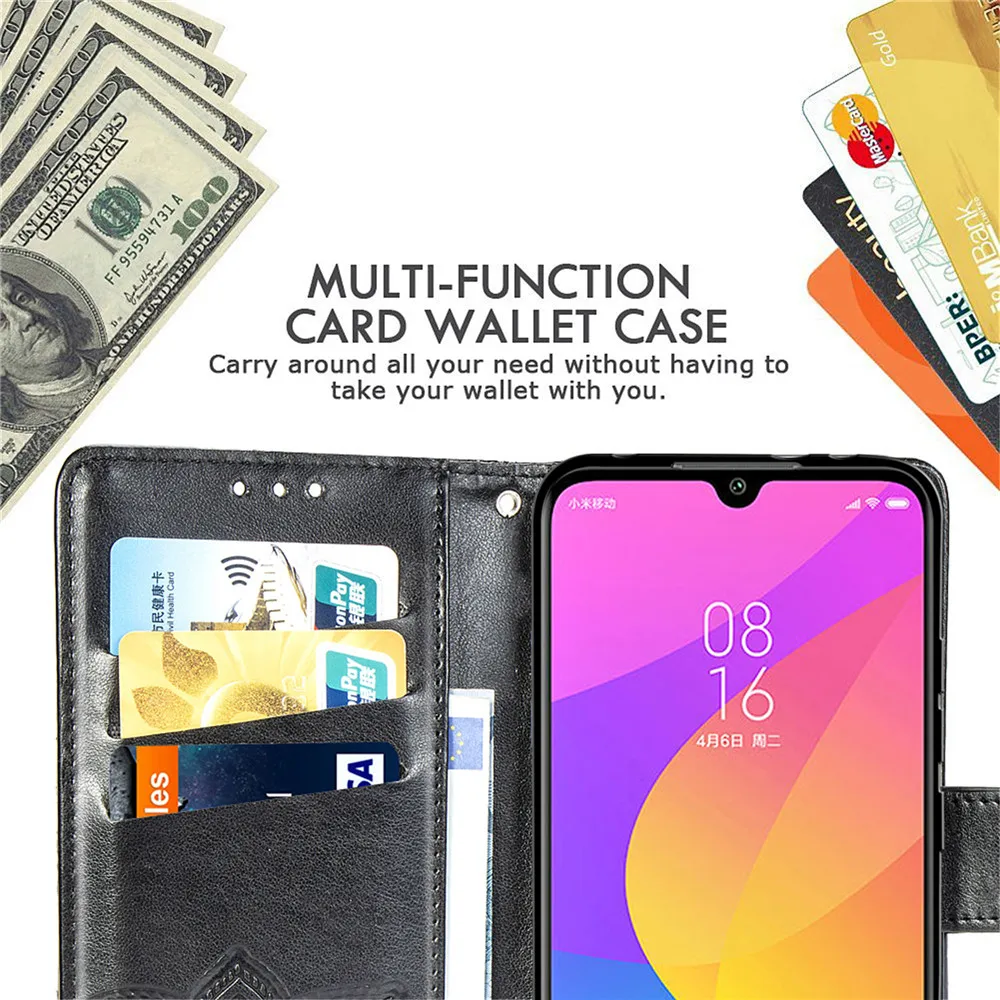 3D Бабочка узор Кожаный Бумажник откидной Чехол на для Xiaomi mi CC9 CC9e miCC9e A3 miA3 Lite Чехлы