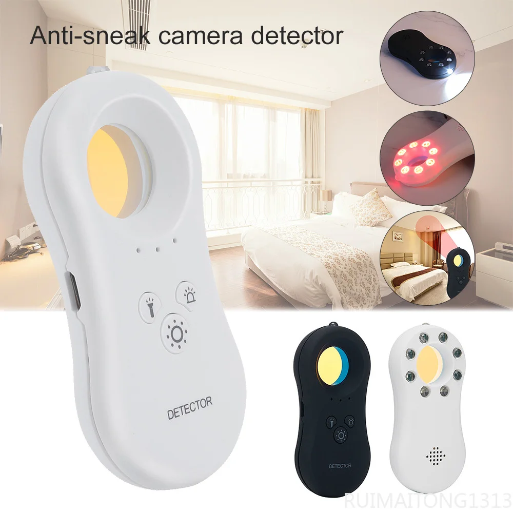 

Hotel Anti-eavesdropping Monitoring Detector Portable Anti-spy Monitor Camera Alarm Flashlight Anti-theft Home Infrared Detector
