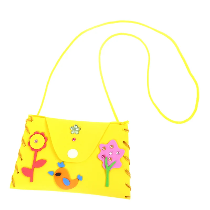 

New Child Toy Diy Kindergarten Handmade Coin Purse Children Toys EVA Coin Purse for Children Toys Crafts Kids