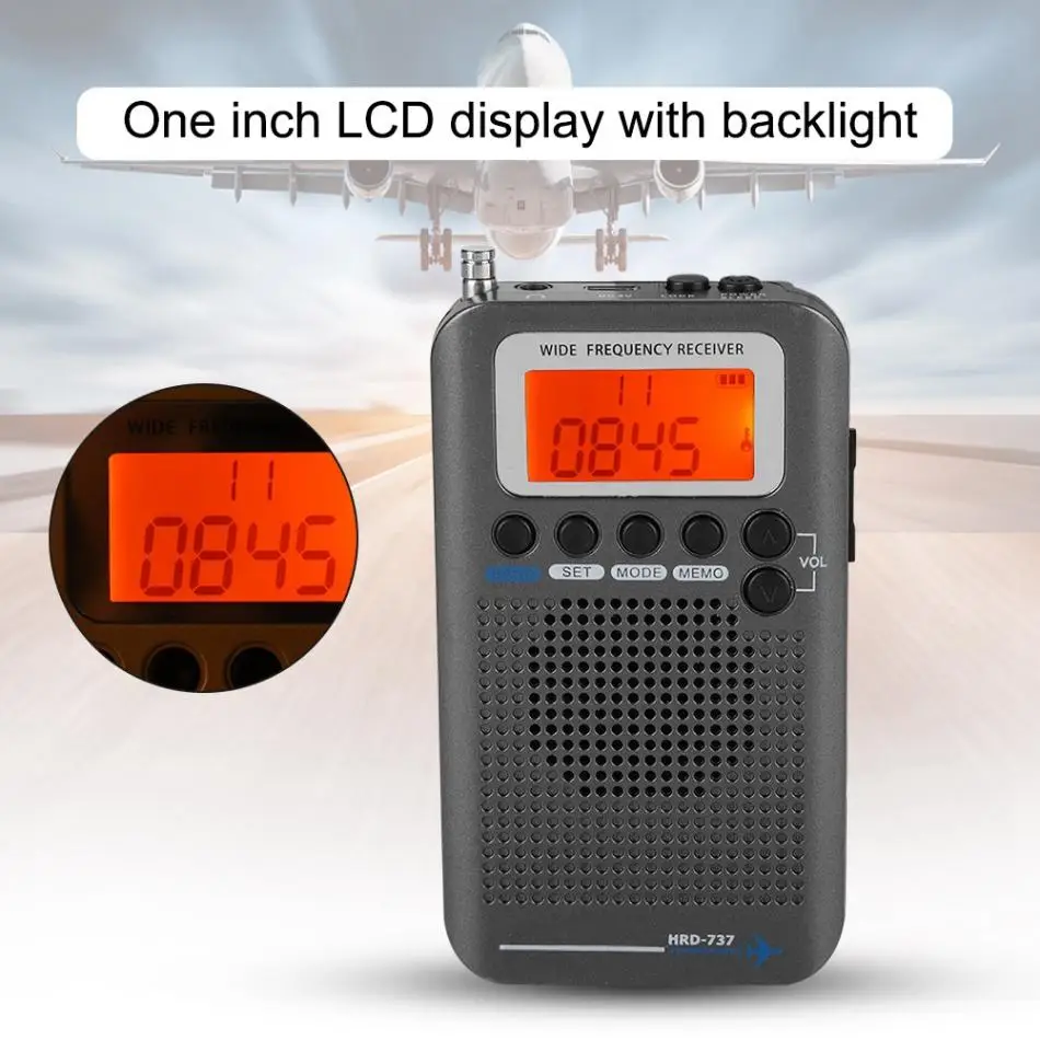 Портативный радиоприемник FM AM SW VHF CB 30 223 МГц 25 28 Air 118 138 с двойным