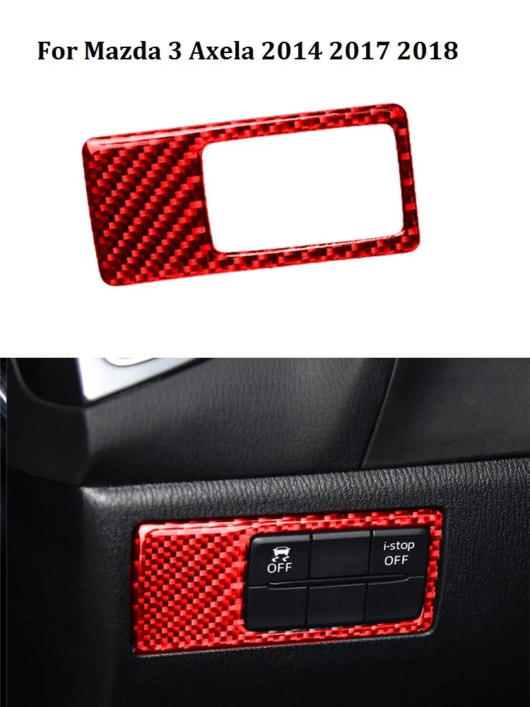 

Для Mazda 3 Axela 2013 2014 2015 2016 2017 2018 автомобильные аксессуары для интерьера, красные наклейки из углеродного волокна, подъемник окон