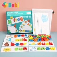 know english alphanumeric spelling puzzle game kindergarten pre school education toys doki toy 2021