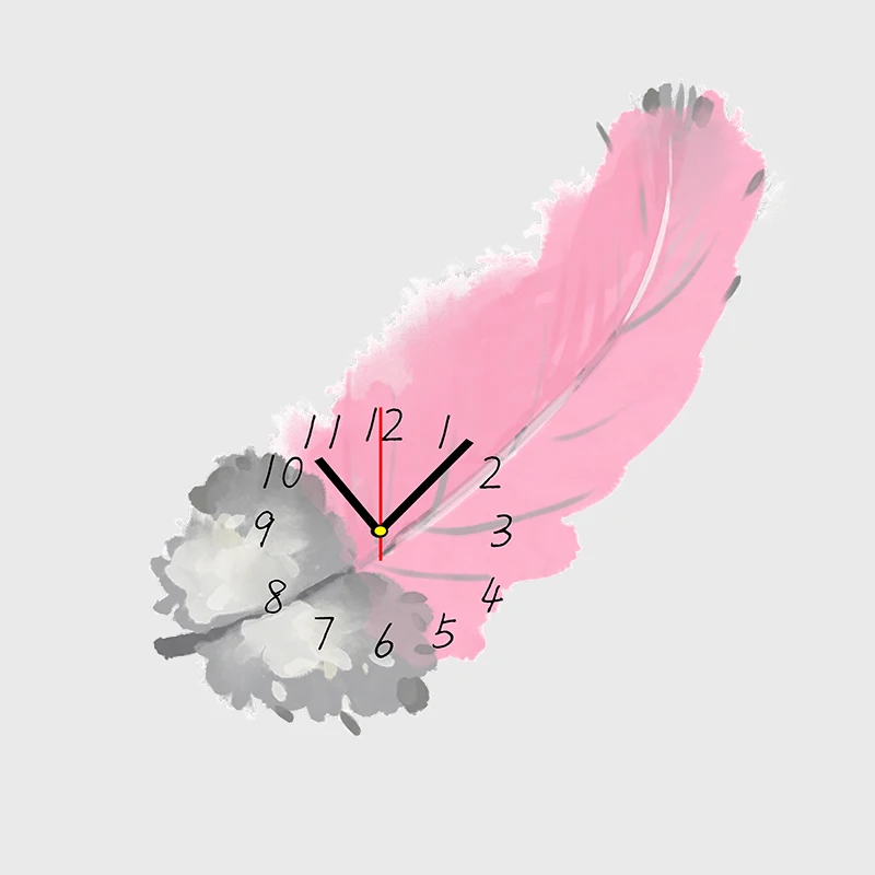 Современные радужные настенные часы большая деревянная гостиная креативное