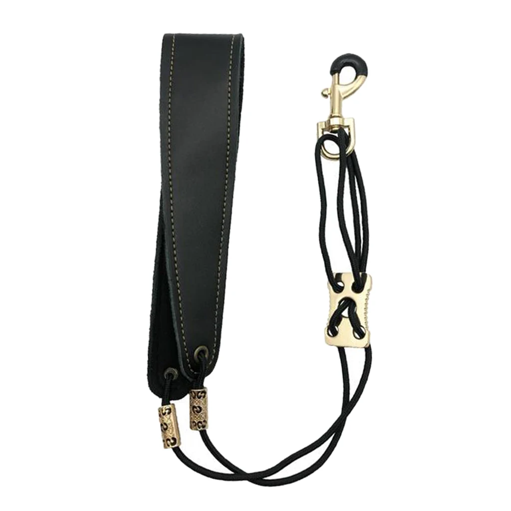 

Sax Back Shoulder Belt Cowhide Adjustable Black Adults Holder Parts 46-61cm