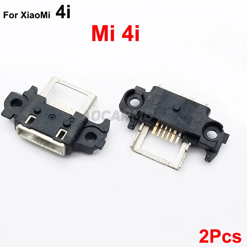 Aocarmo 2Pcs Type-C Charging Port Connector USB Charge Dock Jack For XiaoMi 4/4C/4i Mi4 mi4 images - 6