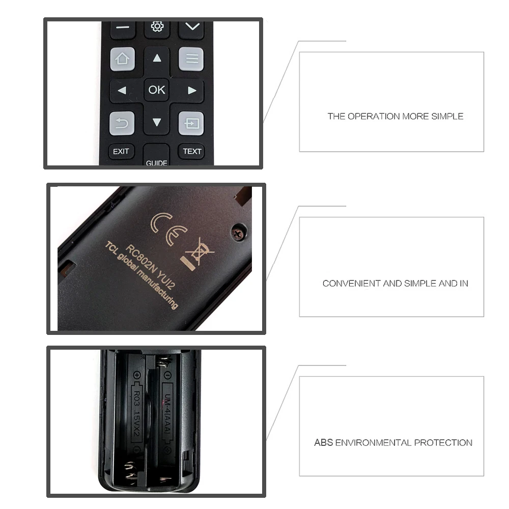 Новый оригинальный пульт дистанционного управления RC802N YUI2 для TCL LCD Smart TV 32S6000S