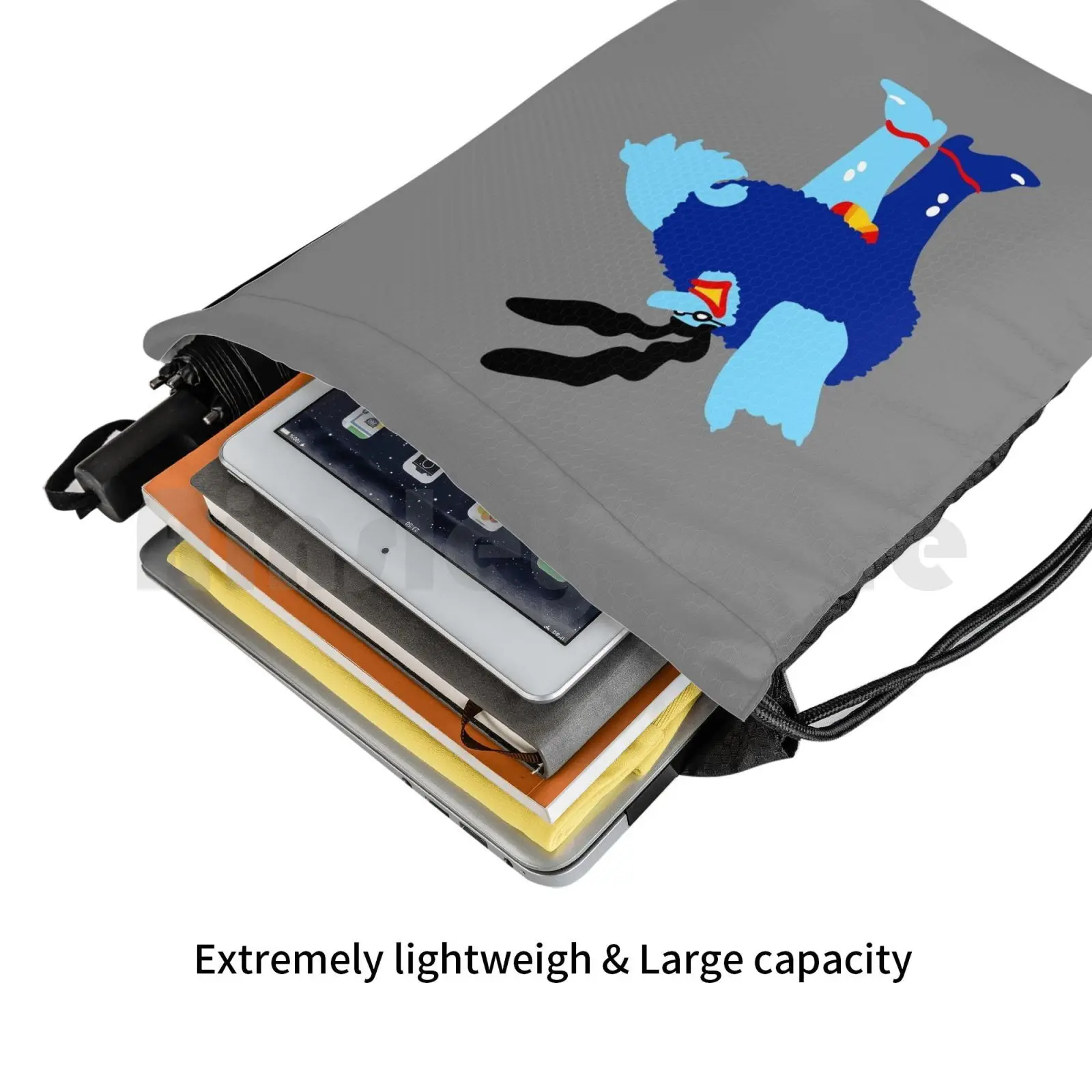 Минимальный синий рюкзак Meanie сумки на шнурке спортивная сумка водонепроницаемая