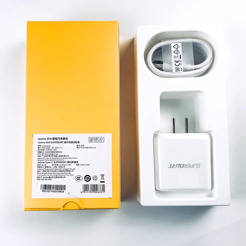 Зарядное устройство realme GaN 65 Вт SuperDart кабель MCU Type-C для Realme X2 Pro X50 6 6i | Мобильные