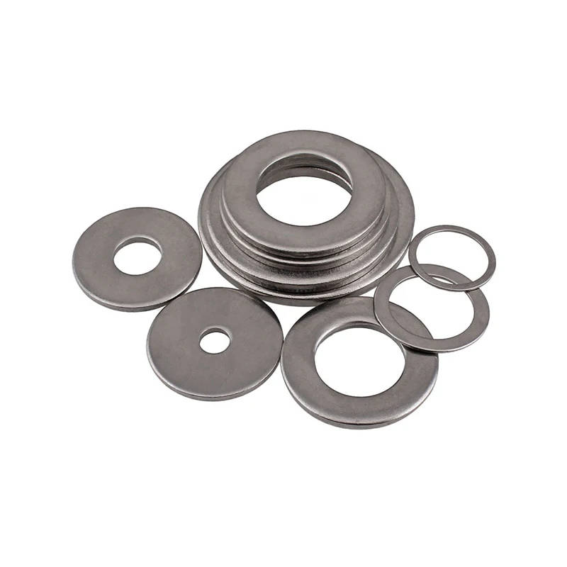 Оцинкованные белые цинковые плоские прокладки ультратонкие шайбы увеличение