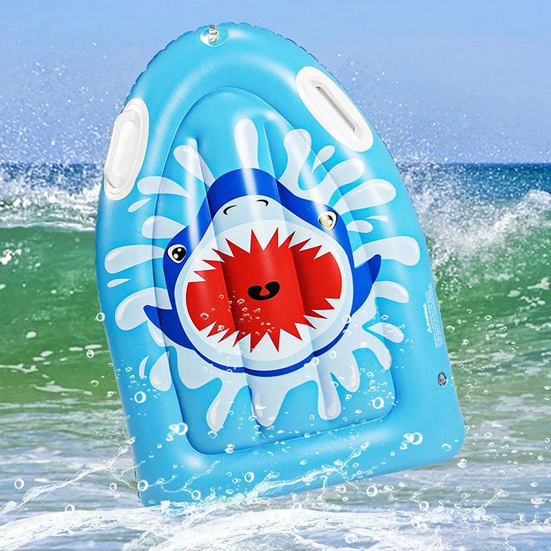 Портативный плавающий коврик Shark надувной плавательный бассейн доска для
