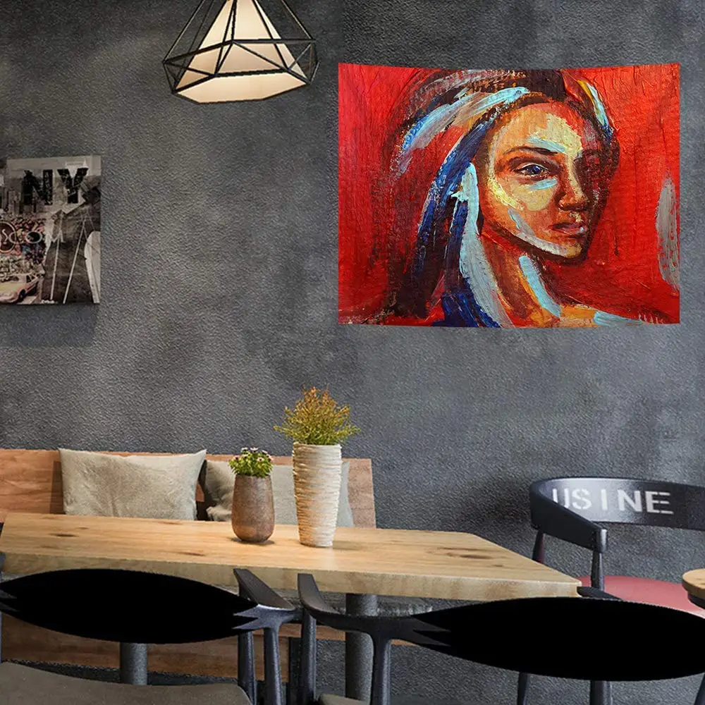 Красивый Многоцветный Afros женский Королевский кирпичный настенный