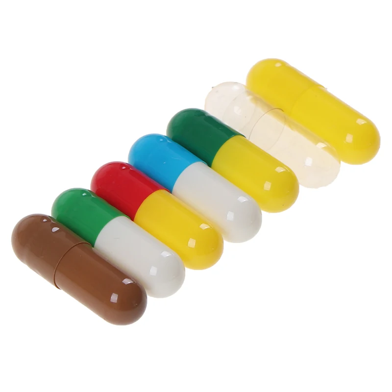 1000Pcs/bag Colorful Empty Medicine Capsule 0# Hard Gelatin Clear Kosher Gel For Pills Refill Storage | Красота и здоровье