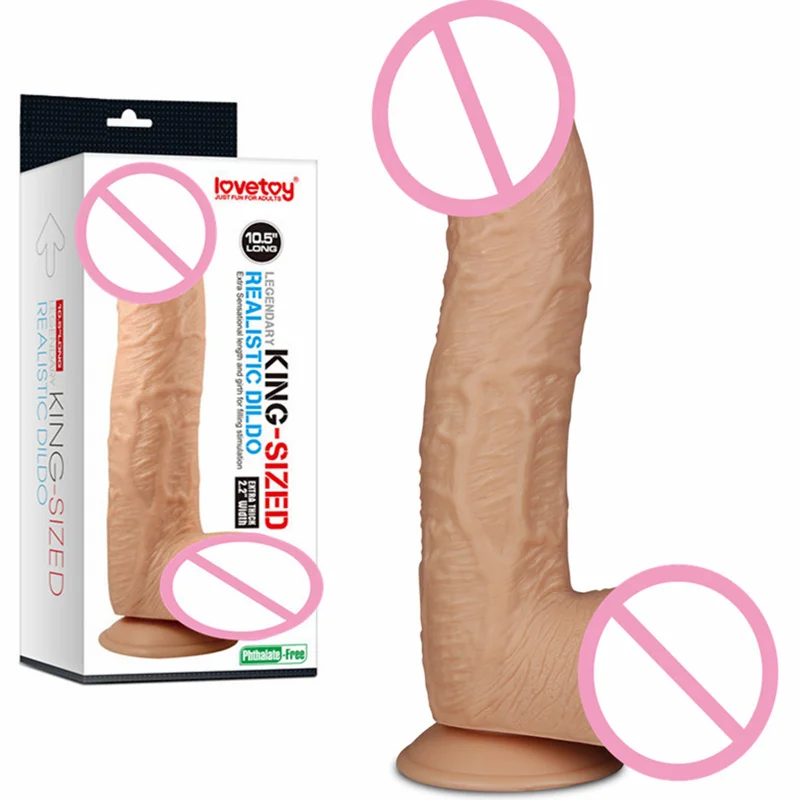 Lovetoy огромный пенис 10 5 &quotразмера плюс фаллоимитатор легендарного королевского