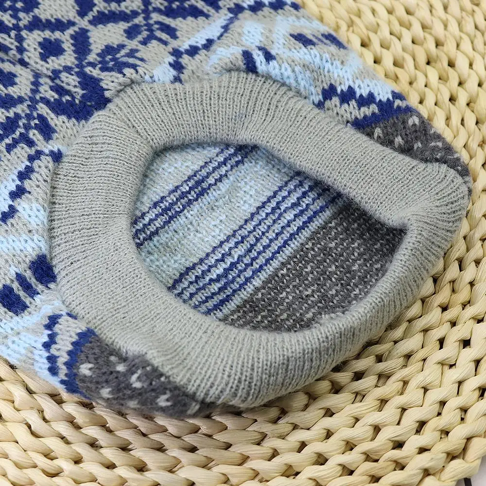 Рождественская одежда для домашних животных, котов зимние кошка собака Seweater Pet куртка для щенка вязаная одежда для малых и средних собак кошки чихуахуа