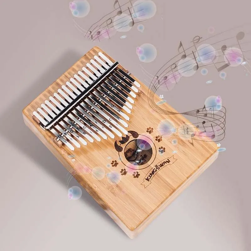 

17 Key Kalimba African Solid Wooden Mahogany Thumb Finger Piano Sanza Mbira Calimba Wood Musical Instruments With Accessories