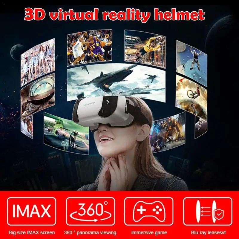 3D очки виртуальной реальности VR SHINECON G05A гарнитура для 4 7-6 0 дюймовых Android iOS