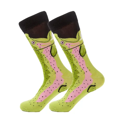 Happy Sock свежие носки с фруктами красочные женские модные авокадо суши яблоко гамбургер Харадзюку Печать Искусство Calcetines Mujer - Цвет: MM1816-03