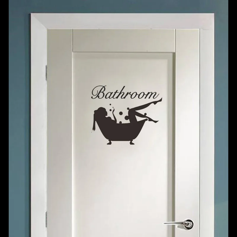 Настенные наклейки для ванной комнаты водонепроницаемые виниловые аксессуары