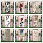 Обои 3D дверь росписи DIY виниловые самоклеющиеся съемные водонепроницаемые постеры украшения дома настенные художественные настенные наклейки adesivi porta