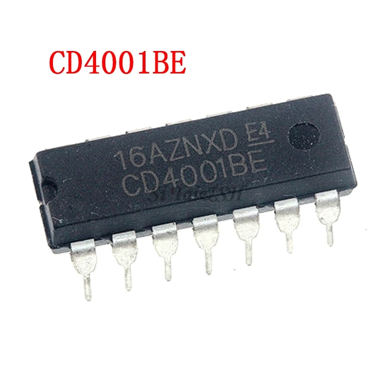 10 шт. CD4001BE DIP-14 CD4001 4001 DIP CD4001B DIP14 Новый и оригинальный микросхема IC - купить по