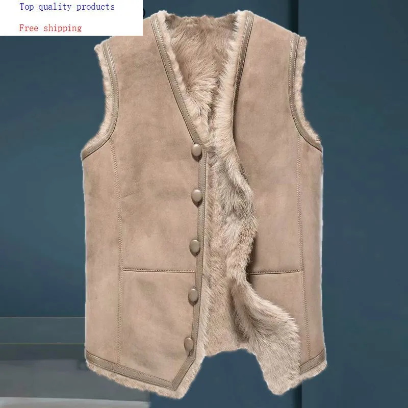 Пальто из натурального меха мужской жилет зимняя куртка короткой овечьей шерсти