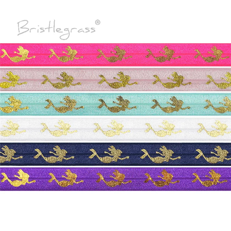 5 ярдов эластичная атласная лента для волос дюймов 15 мм| |