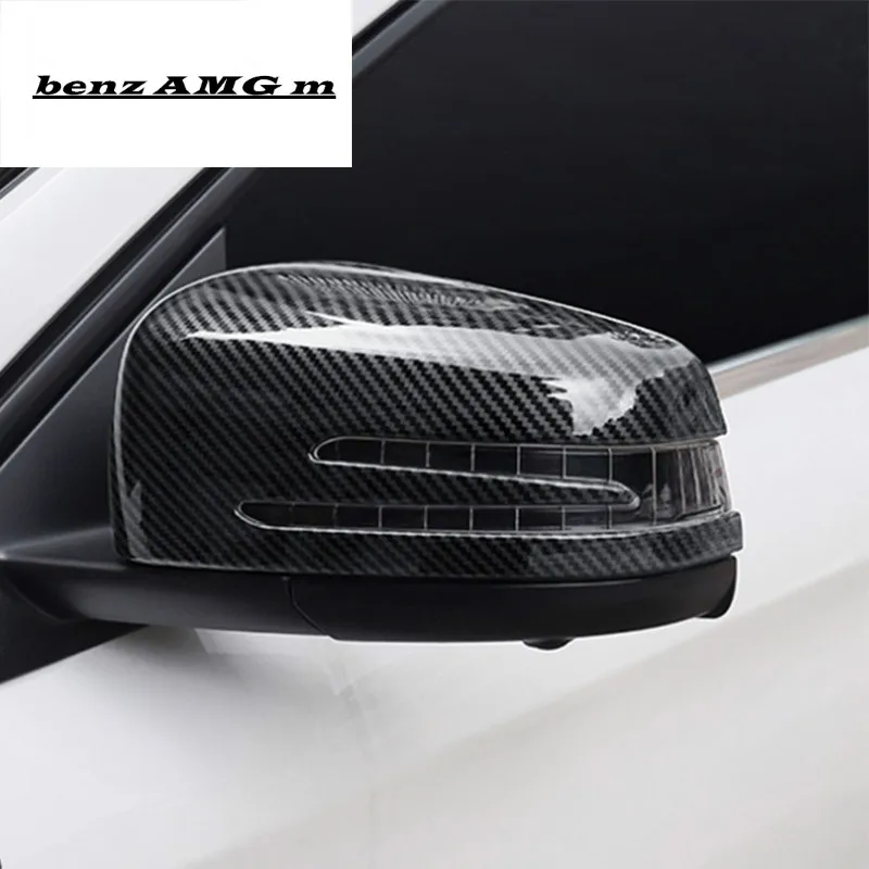 

Car styling carbon fiber Rearview Mirror Decoration Shell Covers Stickers Trim for Mercedes Benz C Class W204 Auto Accessories