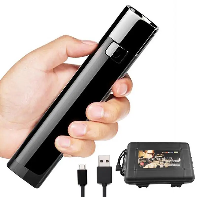 Satılık USB şarj Edilebilir El Feneri Için Taşınabilir Pil Q5 + COB LED El Feneri Torch Açık Kamp çalışma Lambaları