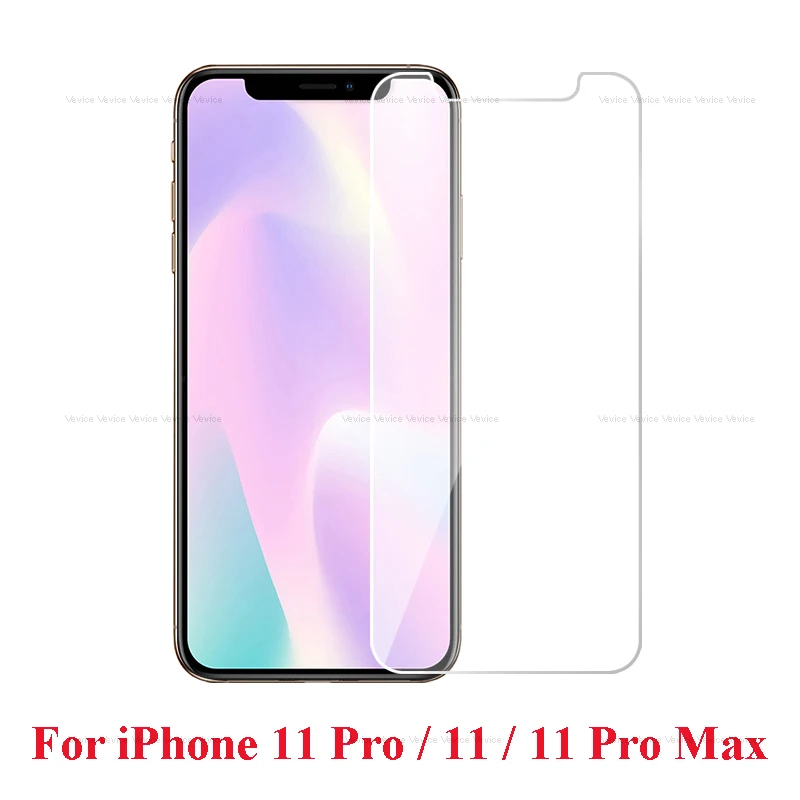 Прозрачное закаленное стекло для iPhone 12 11Pro Max Mini Защита экрана 11 2019 Pro XS XR X защитная