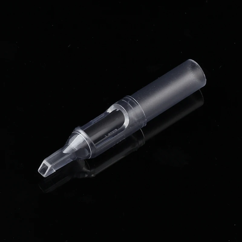 50 шт./корт. Прозрачные одноразовые наконечники для татуировок игольчатые насадки