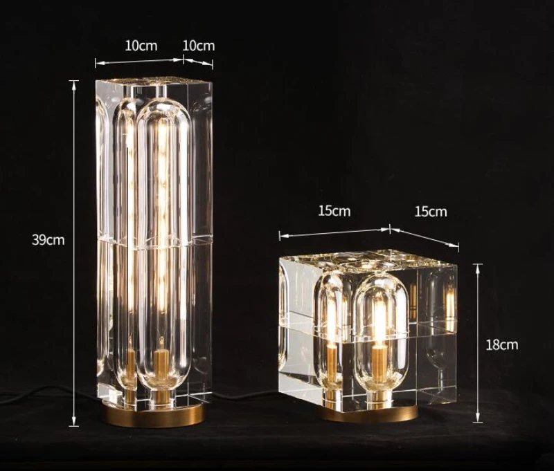 Роскошный светодиодный хрустальный Настольный светильник современный декор для