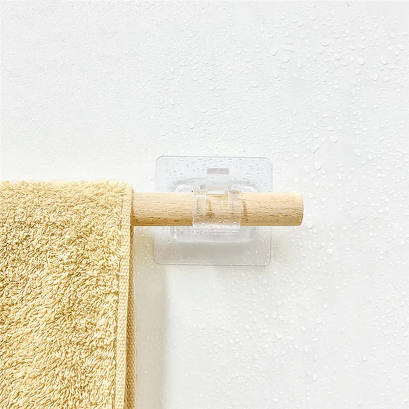 2 шт. самоклеющиеся карнизы для штор белая вешалка перекладина зажимы настенные