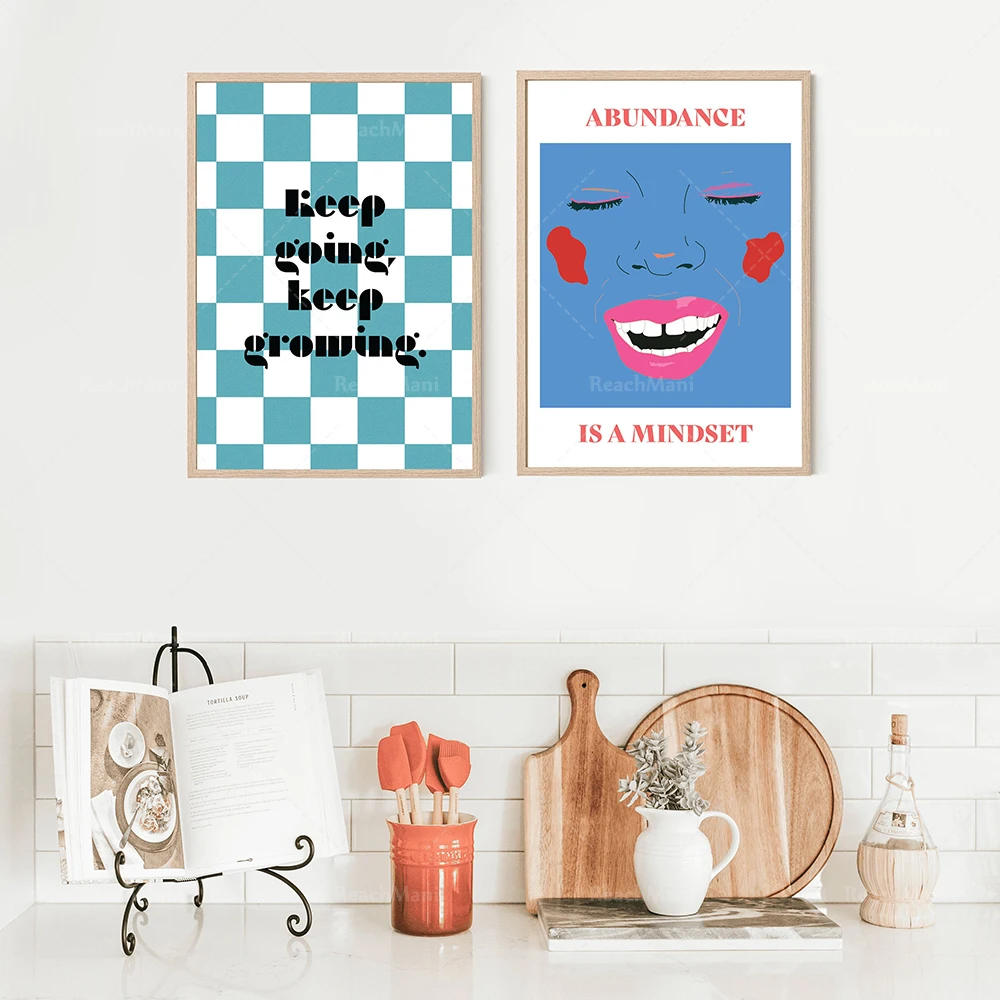 

Bohemian decorative arts, home decoration, 2 sets of prints, Galerie Mur ensemble 2 citation inspiration, illustrated printed de